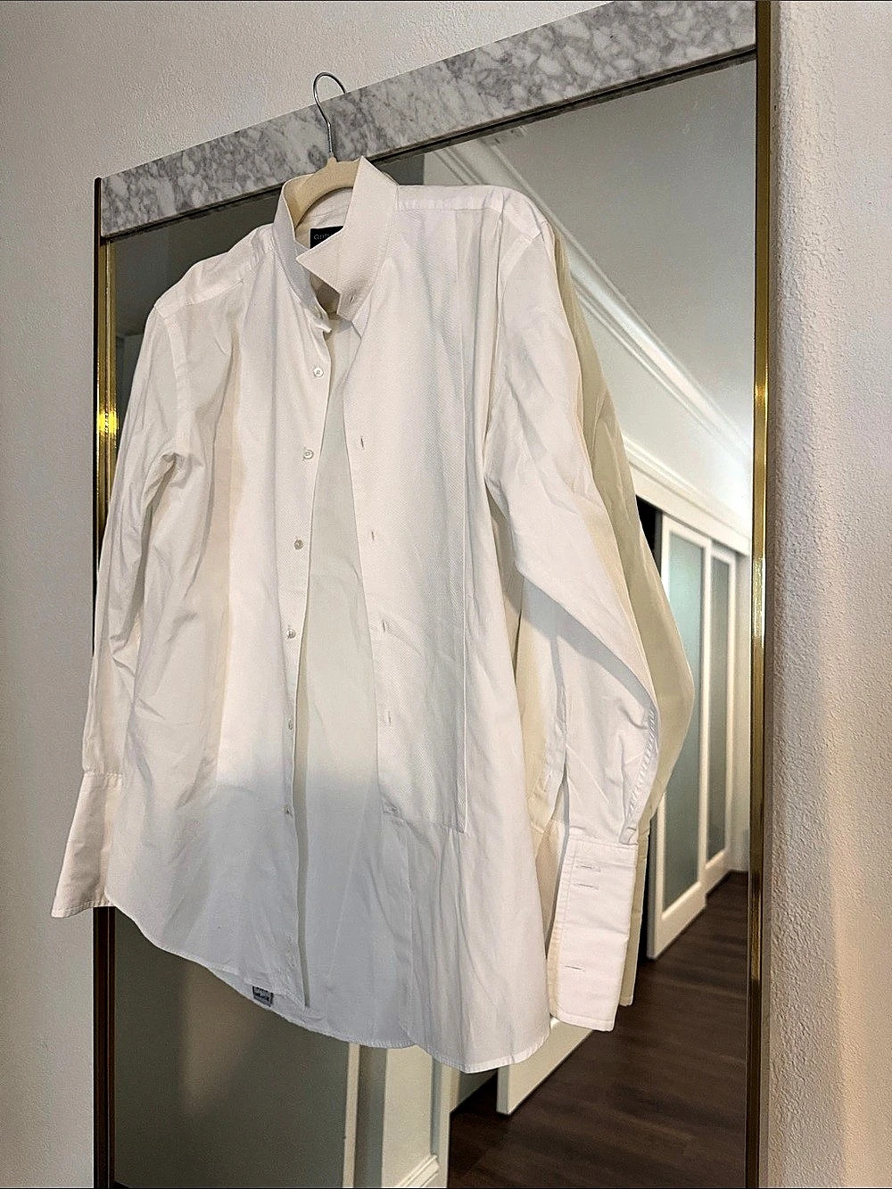 Gieves & Hawkes No1 Savile Row London Men's Cotton Dress Shirt White 15.5